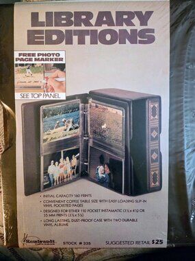 Set of Two Ring Binder Photo Albums for 160 Prints